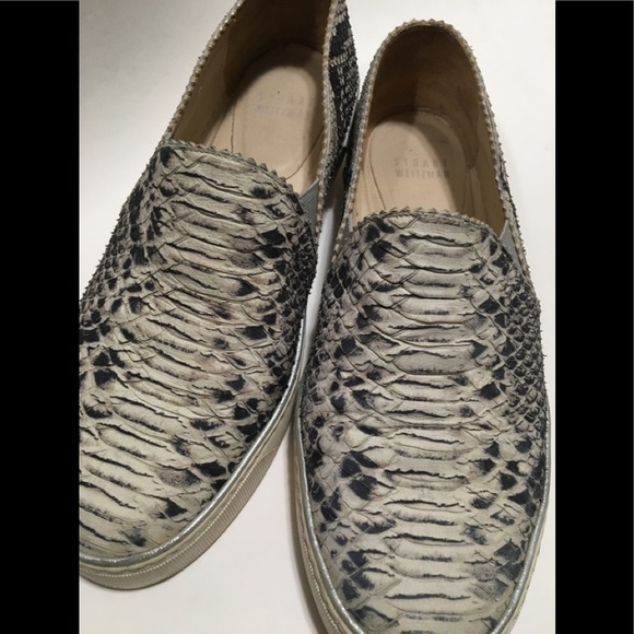 Stuart Weitzman Nugget Snake-Print Slip-On Sneaker - Picture 14 of 16